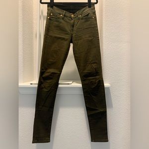 7 for all mankind the skinny in khaki